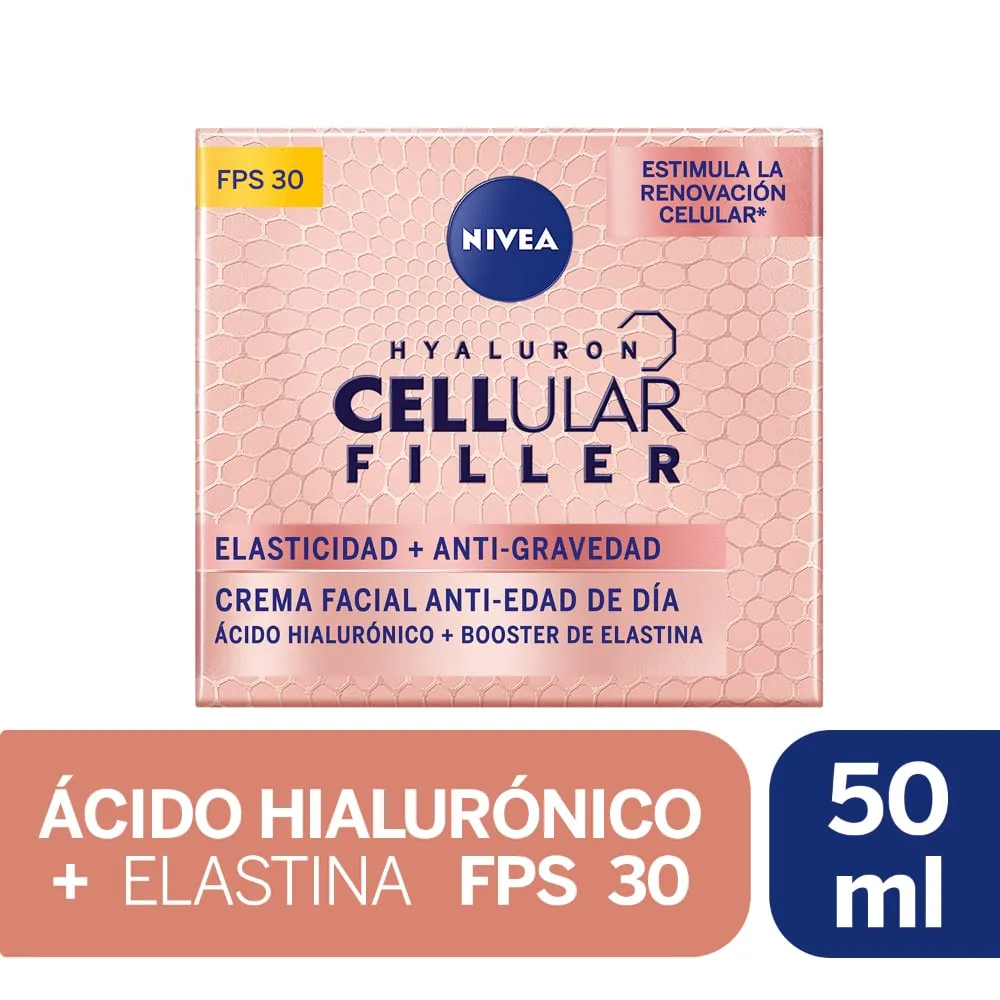NIVEA CELLULAR FILLER HYALURON DIA X 50 ML - Ecofarma