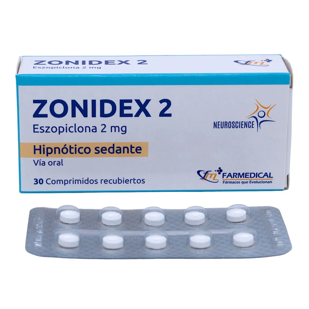 ZONIDEX 2 MG CAJA X 30 COMPRIMIDOS - Ecofarma