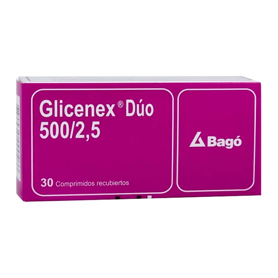 GLICENEX DUO 500/2,5 CAJA X 30 COMPRIMIDO - Ecofarma