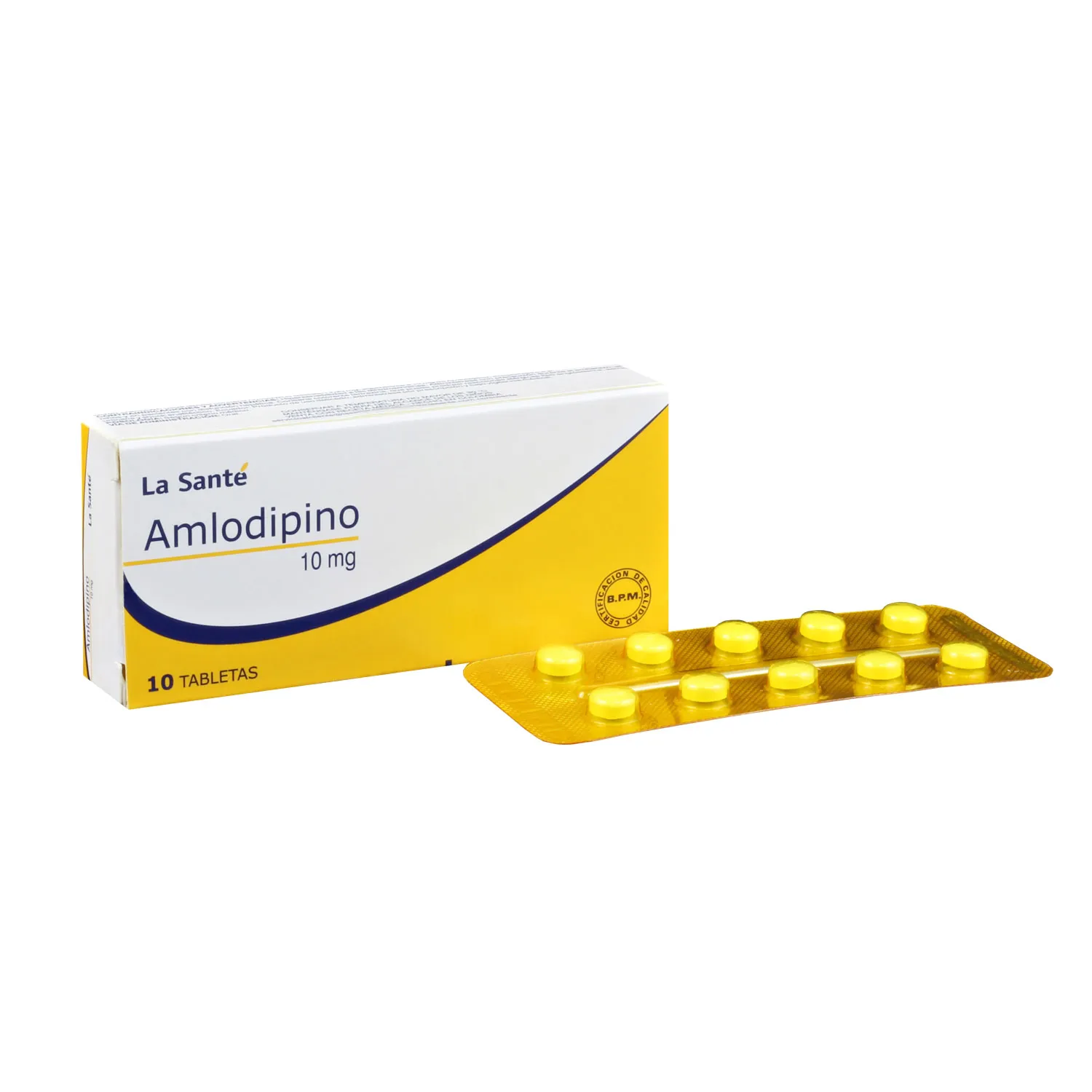 AMLODIPINO 10 MG X 10 COMPRIMIDOS - Ecofarma