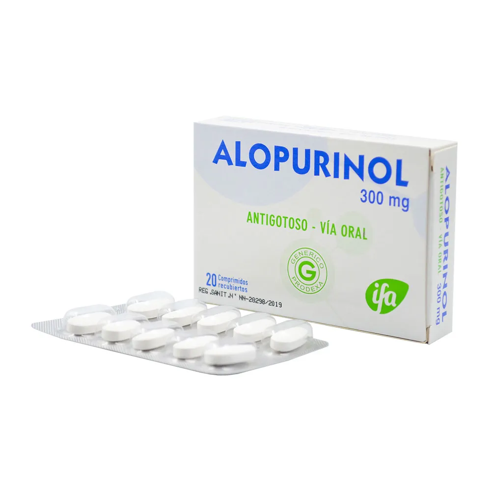ALOPURINOL 300 MG CAJA X 20 COMPRIMIDOS - Ecofarma