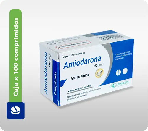 AMIODARONA 200 MG X 100 COMPRIMIDOS - Ecofarma