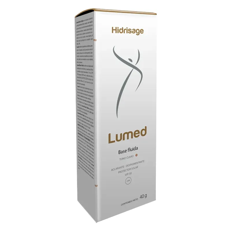 LUMED SPF 50+ BASE FLUIDA TONO CLARO X 40 GR. - Ecofarma