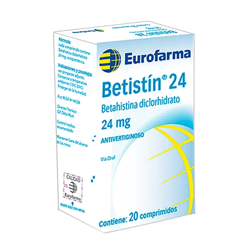 BETISTIN 24 MG CAJA X 20 COMPRIMIDOS - Ecofarma