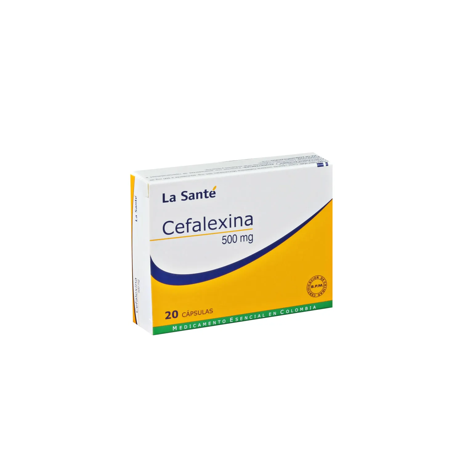 CEFALEXINA 500 MG CAJA X 20 COMPRIMIDOS - Ecofarma