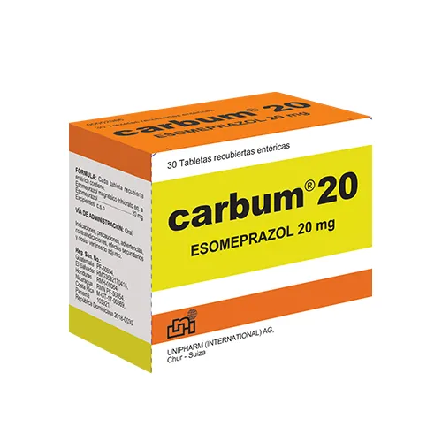 CARBUM 20 MG CAJA X 30 COMPRIMIDOS - Ecofarma