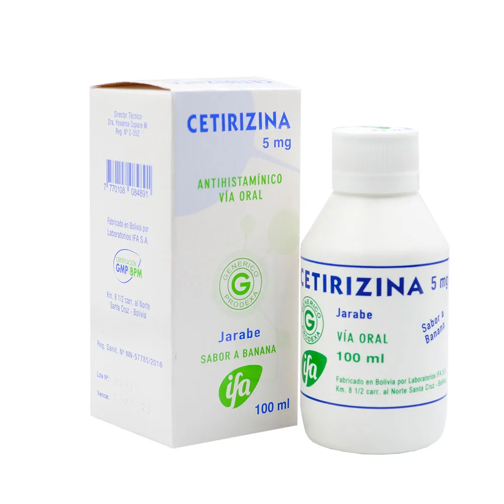 CETIRIZINA 5 MG JBE FCO X 100 ML - Ecofarma