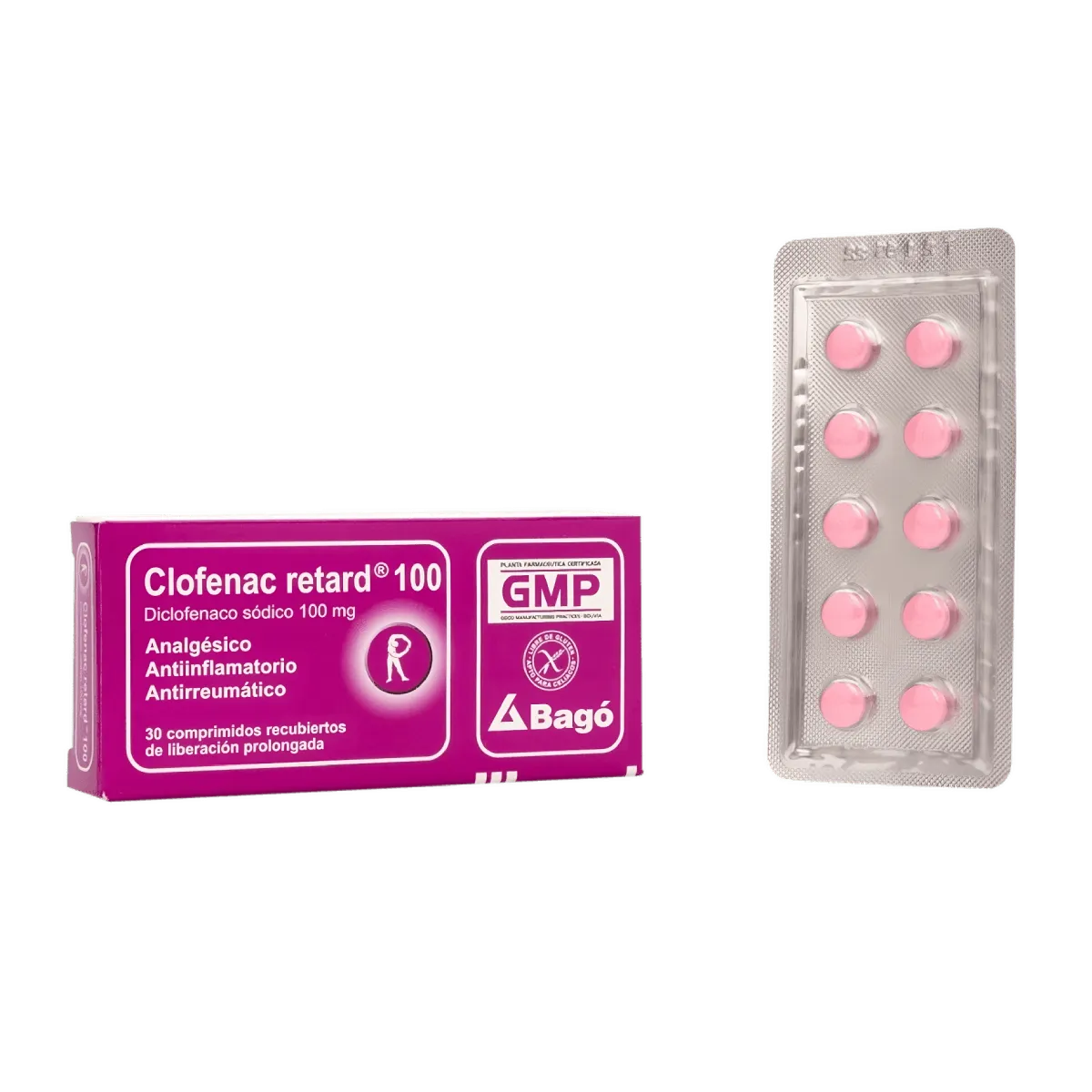 CLOFENAC RETARD 100 MG CAJA X 30 COMPRIMIDOS - Ecofarma