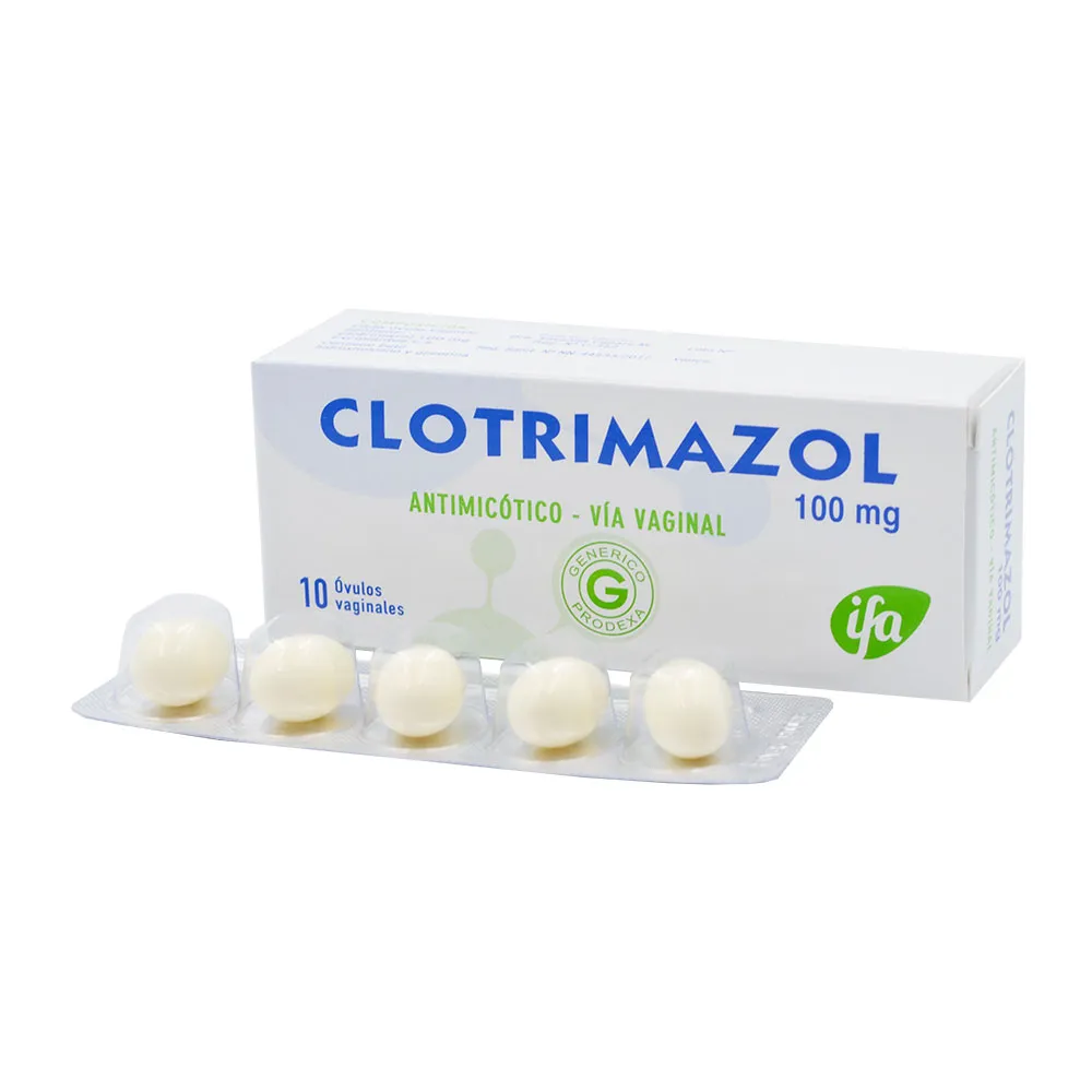 CLOTRIMAZOL 100 MG CAJA X 10 OVULOS  VAGINALES - Ecofarma
