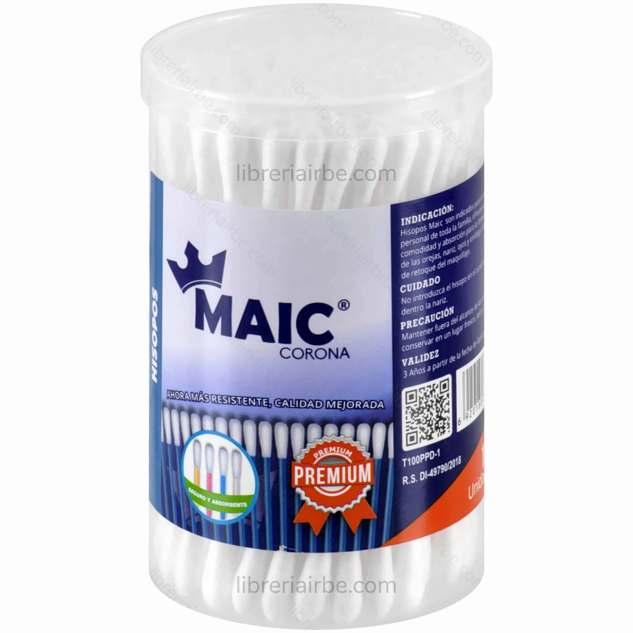 COTONETE MAIC BIODEGRADABLE POTE X 100 PCS - Ecofarma