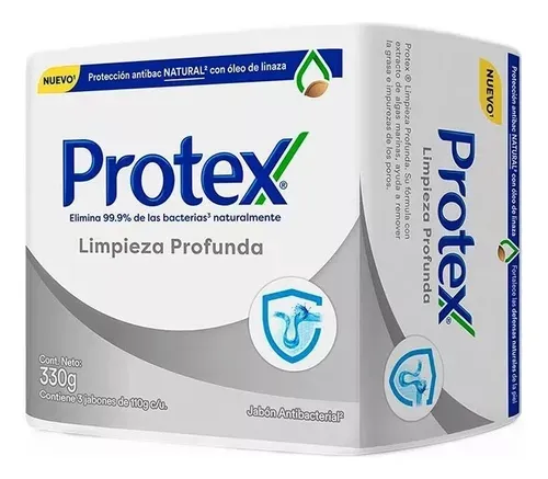 JABON PROTEX LIMPIEZA PROFUNDA BARRA X 110 G - Ecofarma