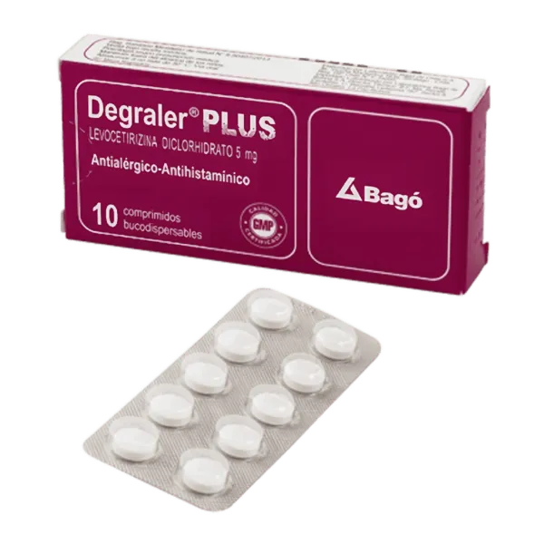 DEGRALER PLUS 5 MG CAJA X 10 COMPRIMIDOS - Ecofarma