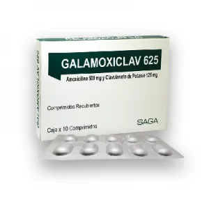 GALAMOXICLAV  AMOXICILINA / CLAVULANICO AJA X 10 COMPRIMIDOS - Ecofarma