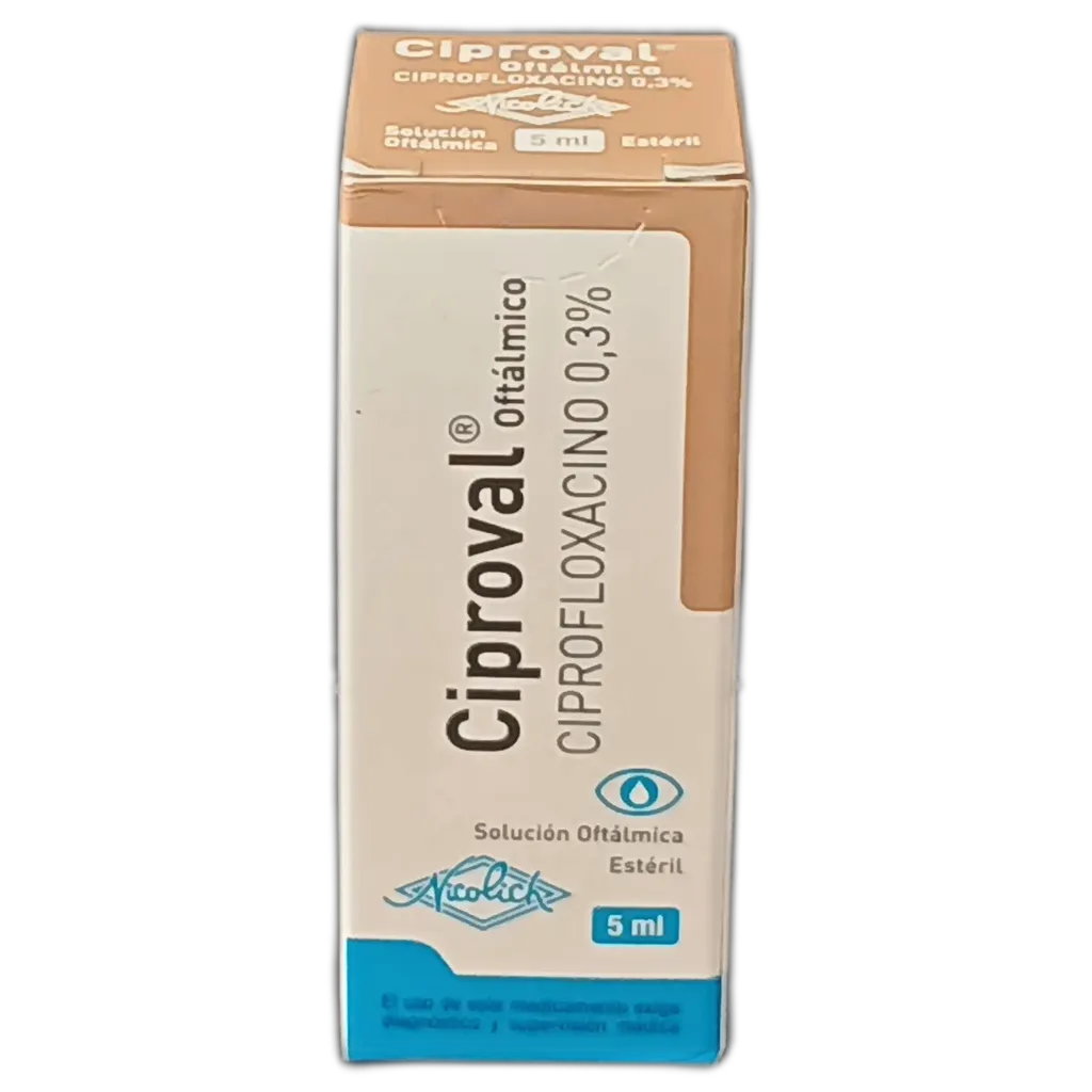 CIPROVAL  SOLUCION OFTALMICA X 5 ML - Ecofarma