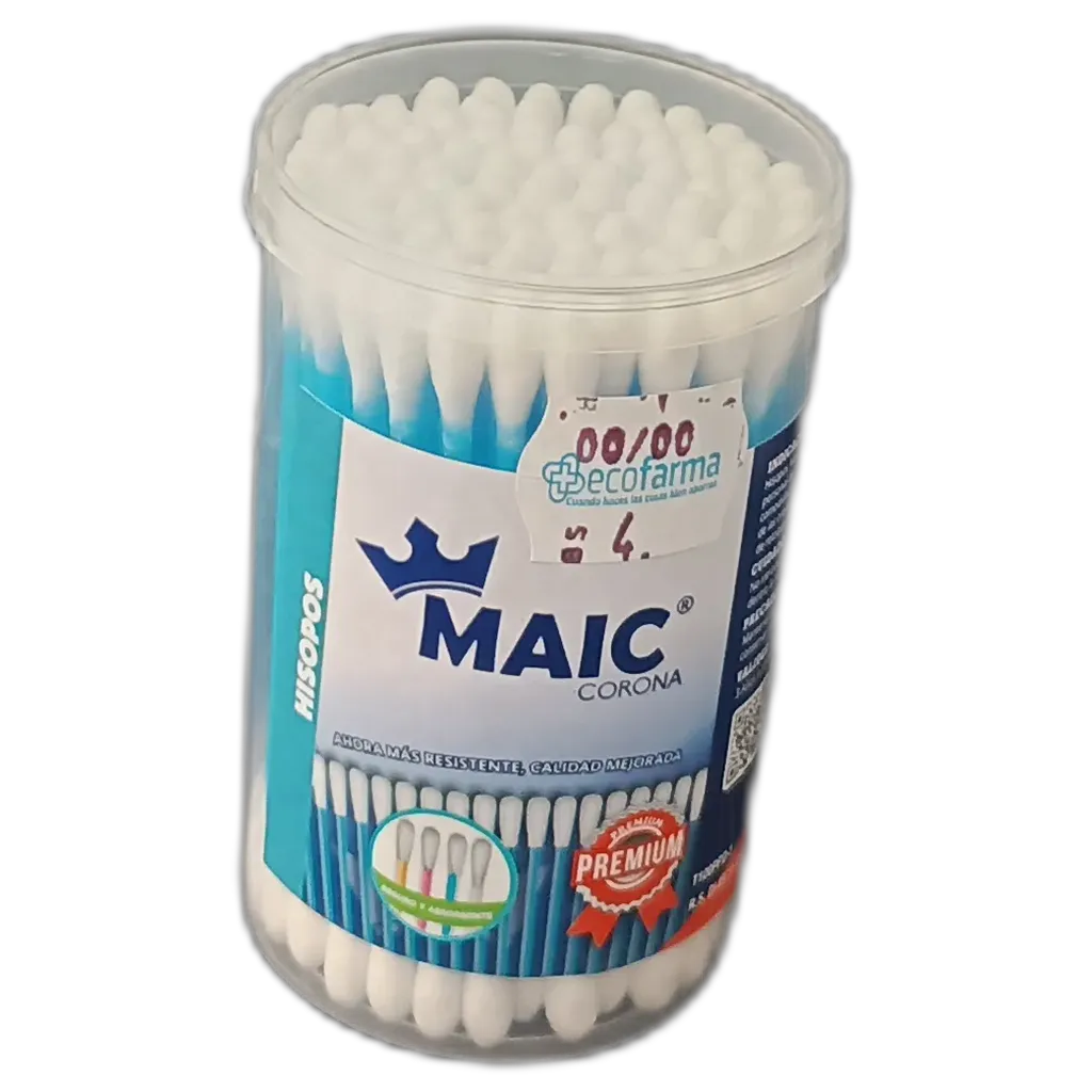 COTONETE MAIC CORONA PREMIUN X 100 UNIDADES - Ecofarma