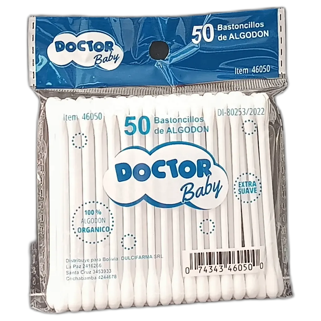 DOCTOR BABY COTONETES X 50 UNIDADES - Ecofarma