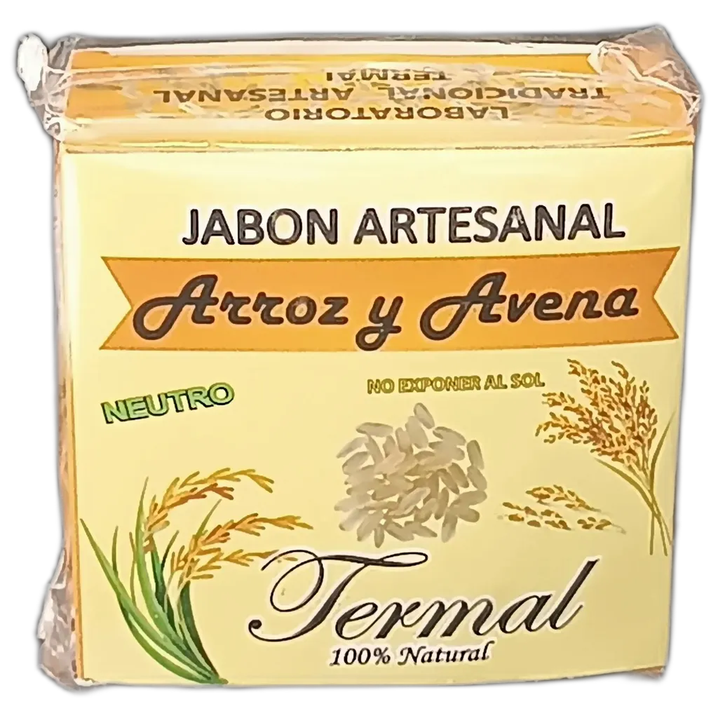 JABON ARTESANAL ARROZ Y AVENA NEUTRO BARRA X 80 G - Ecofarma