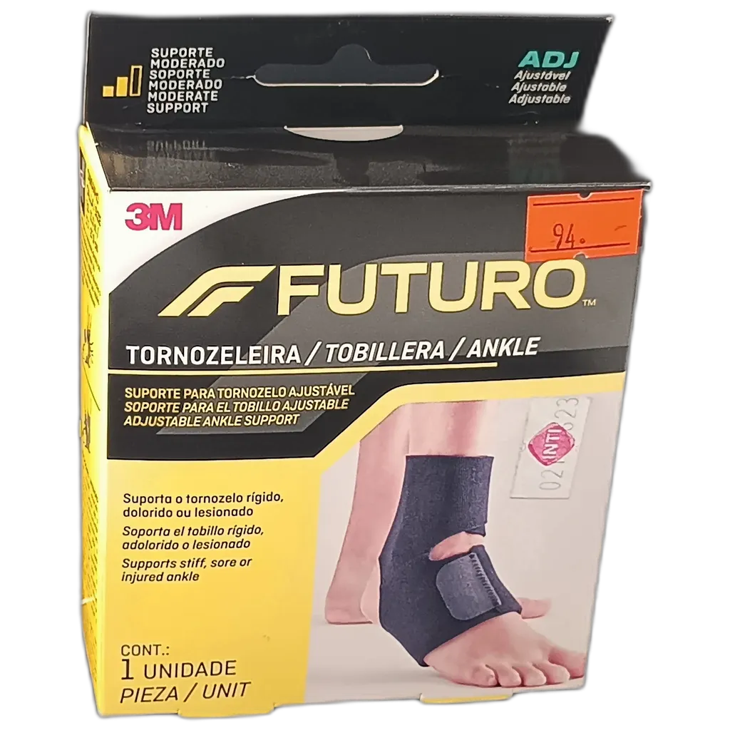 SOPORTE PARA TOBILLO BILATERAL AJUSTABLE 3M FUTURO CAJA X 1 UNIDAD - Ecofarma