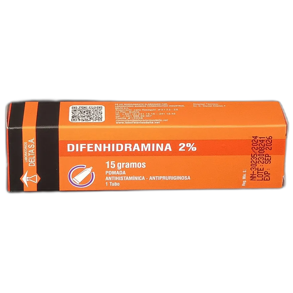 DIFENHIDRAMINA 2 % POMADA DERMICA 15 GR - Ecofarma