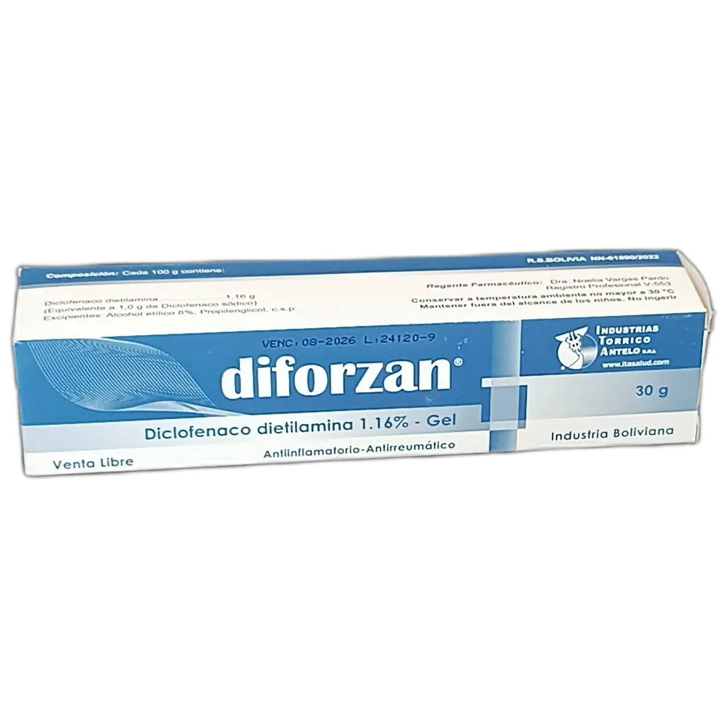 DIFORZAN 1.16% GEL TUBO X 30 G - Ecofarma