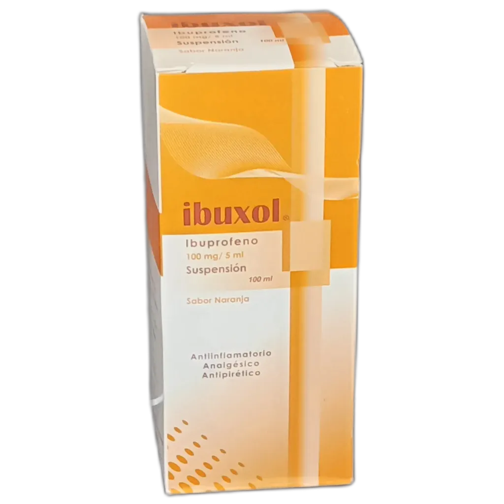 IBUXOL 100 MG SUSPENSION FCO X 100 ML IBUPROFENO 100 MG X 100 ML - Ecofarma