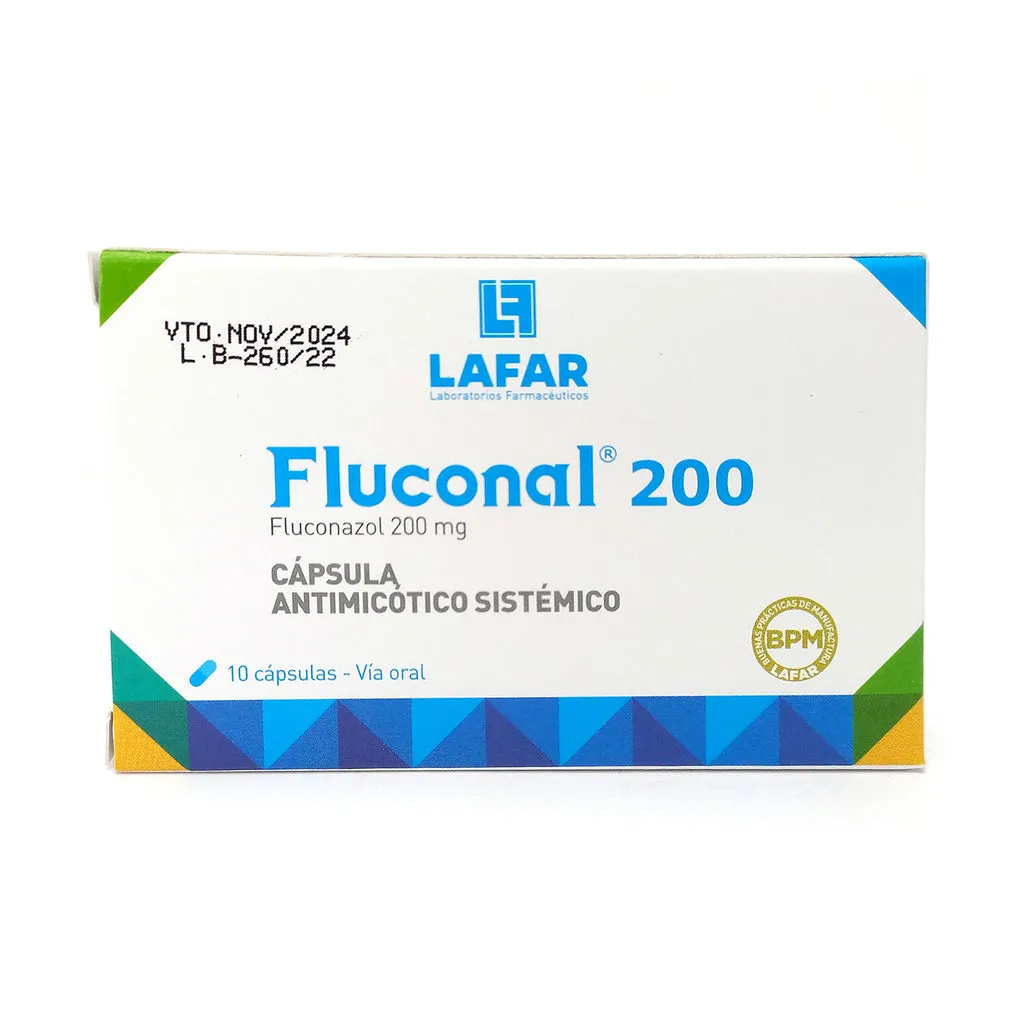 FLUCONAL 200 MG CAJA X 10 CAPSULAS - Ecofarma