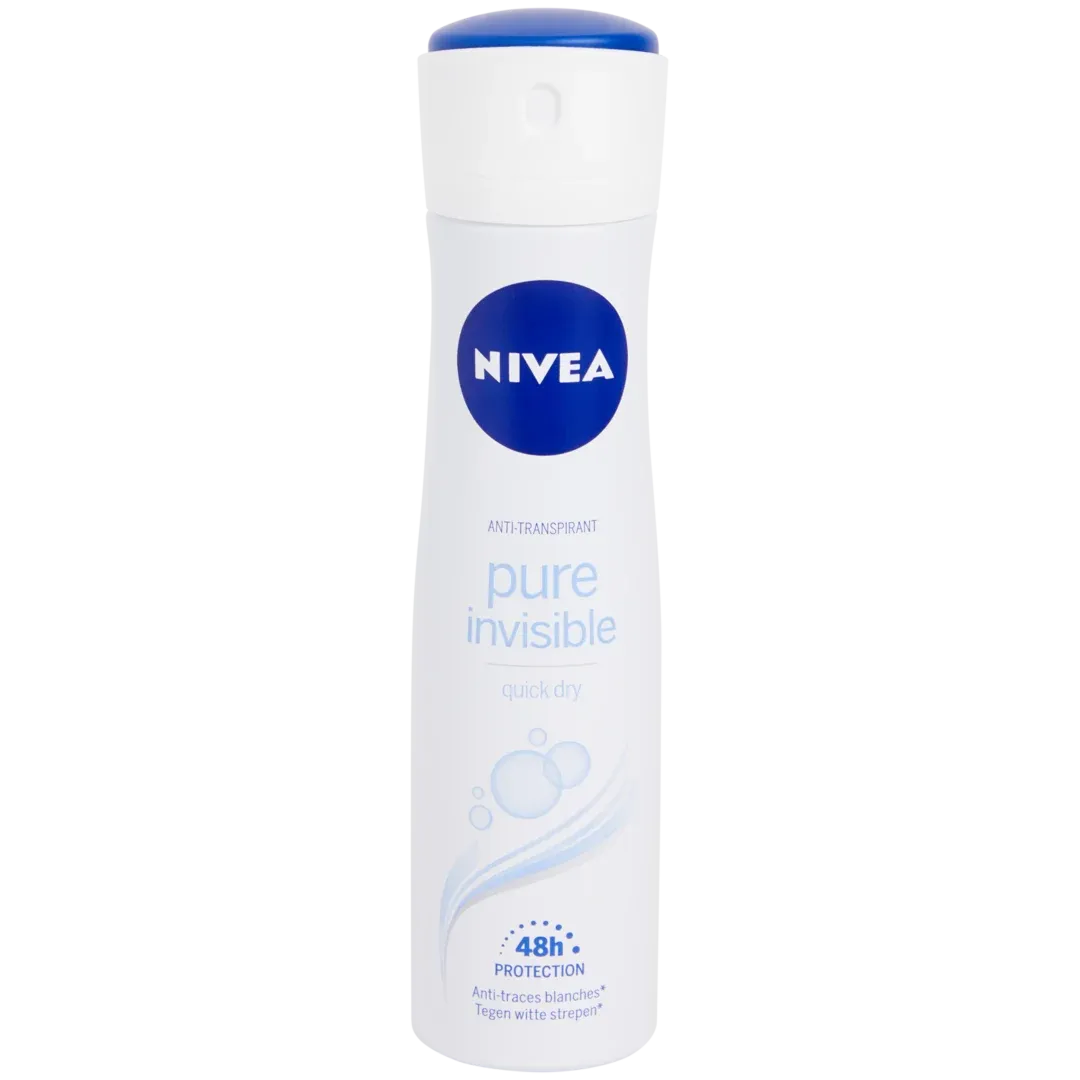 NIVEA DESODORANTE AEROSOL INVISIBLE PURE X 150 ML - Ecofarma