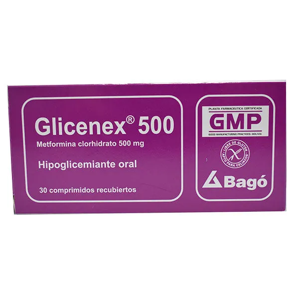 GLICENEX 500 CAJA X 30 COMPRIMIDOS - Ecofarma