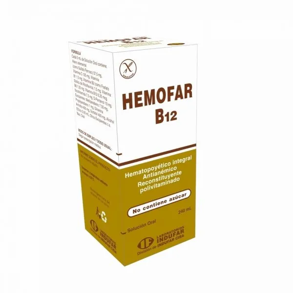 HEMOFAR B12 JARABE FCO X 240 ML - Ecofarma