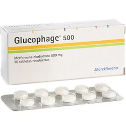 GLUCOPHAGE 500 MG CAJA X 30 COMPRIMIDOS - Ecofarma