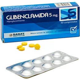 GLIBENCLAMIDA 5 MG CAJA X 50 COMPRIMIDOS - Ecofarma