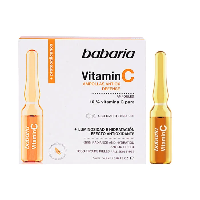 BABARIA VITAMIN C CAJA X 5 AMPOLLAS - Ecofarma
