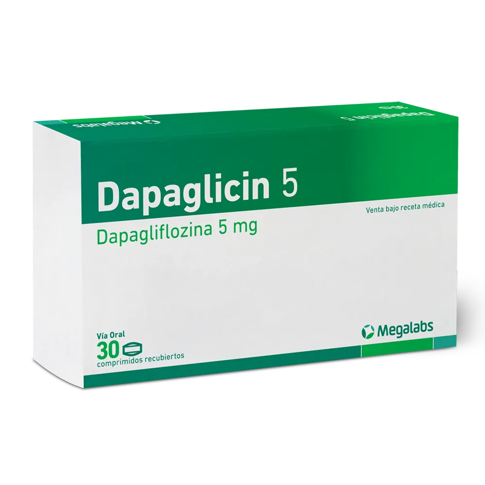 DAPAGLICIN 5 MG CAJA X 30 COMPRIMIDOS - Ecofarma