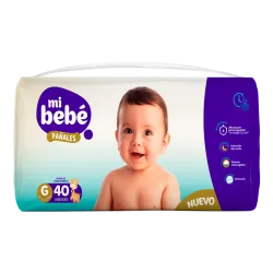 PAÑAL MI BEBE "G" X 40 UNID - Ecofarma