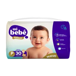 PAÑAL MI BEBE "P" X 30 UNIDADES - Ecofarma