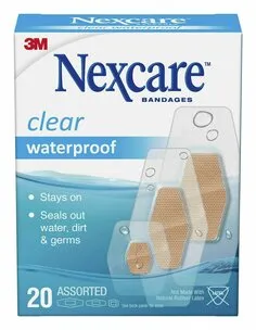 NEXCARE CLEAR WATERPROOF CAJA X 20 - Ecofarma