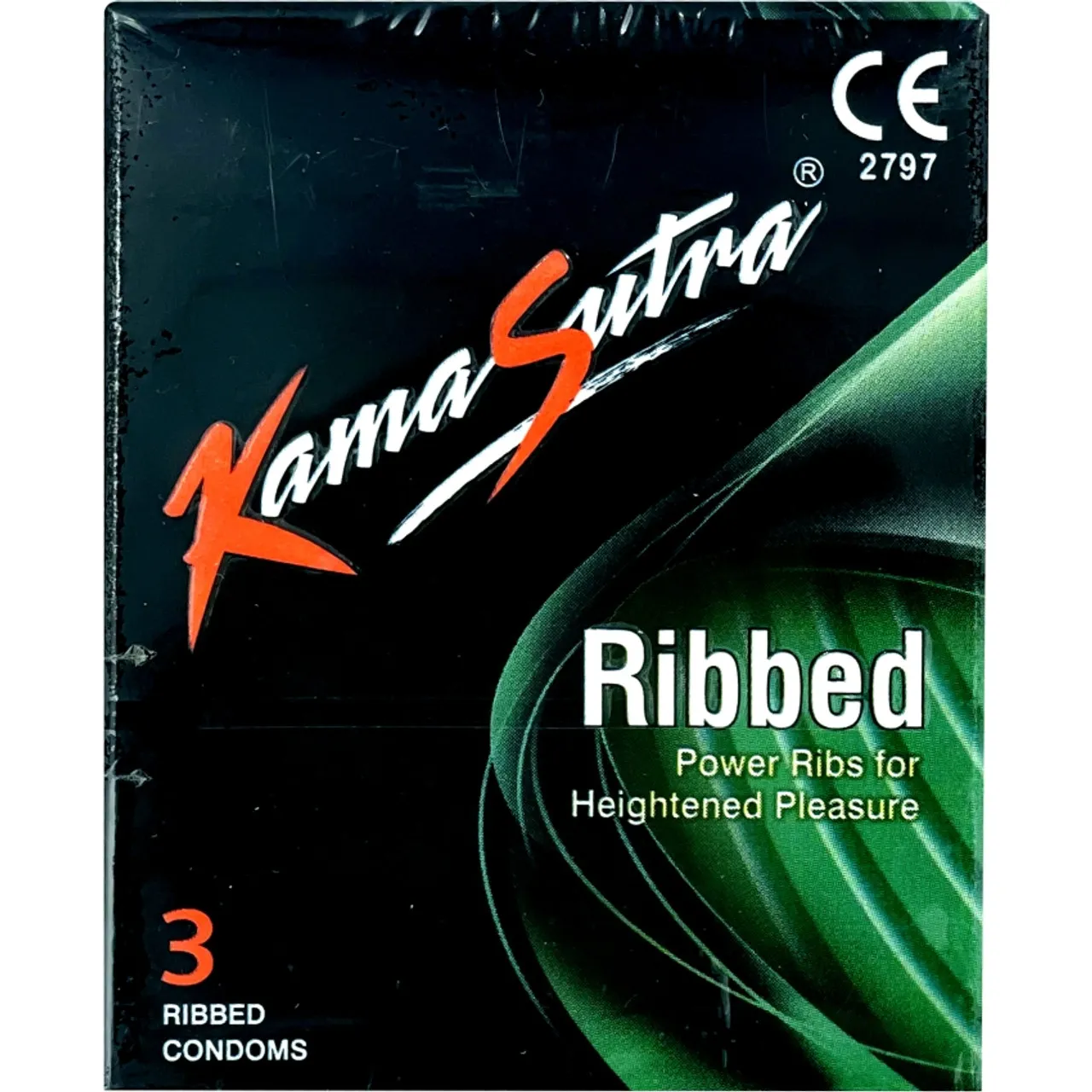 KAMA SUTRA RIBBED X 3 UNIDADES - Ecofarma