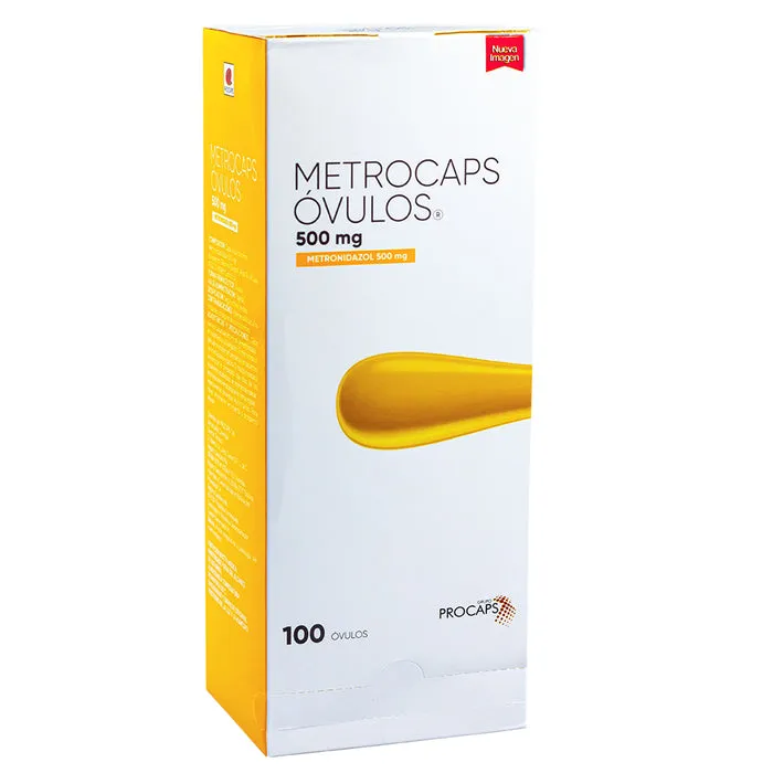 METROCAPS 500 MG CAJA X 100 OVULOS VAGINALES - Ecofarma