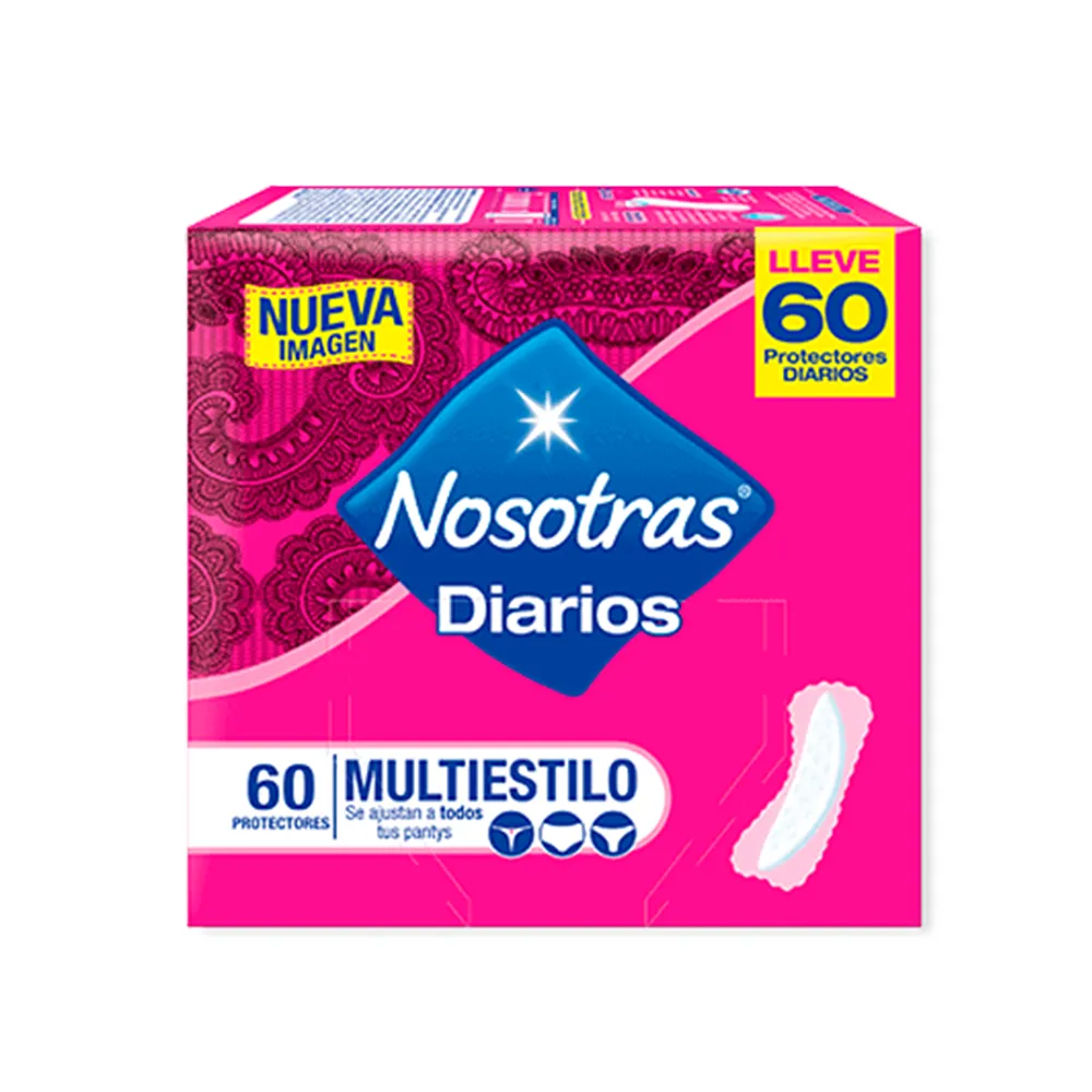 NOSOTRAS DIARIOS MULTIESTILO CAJA X 60 UNI - Ecofarma