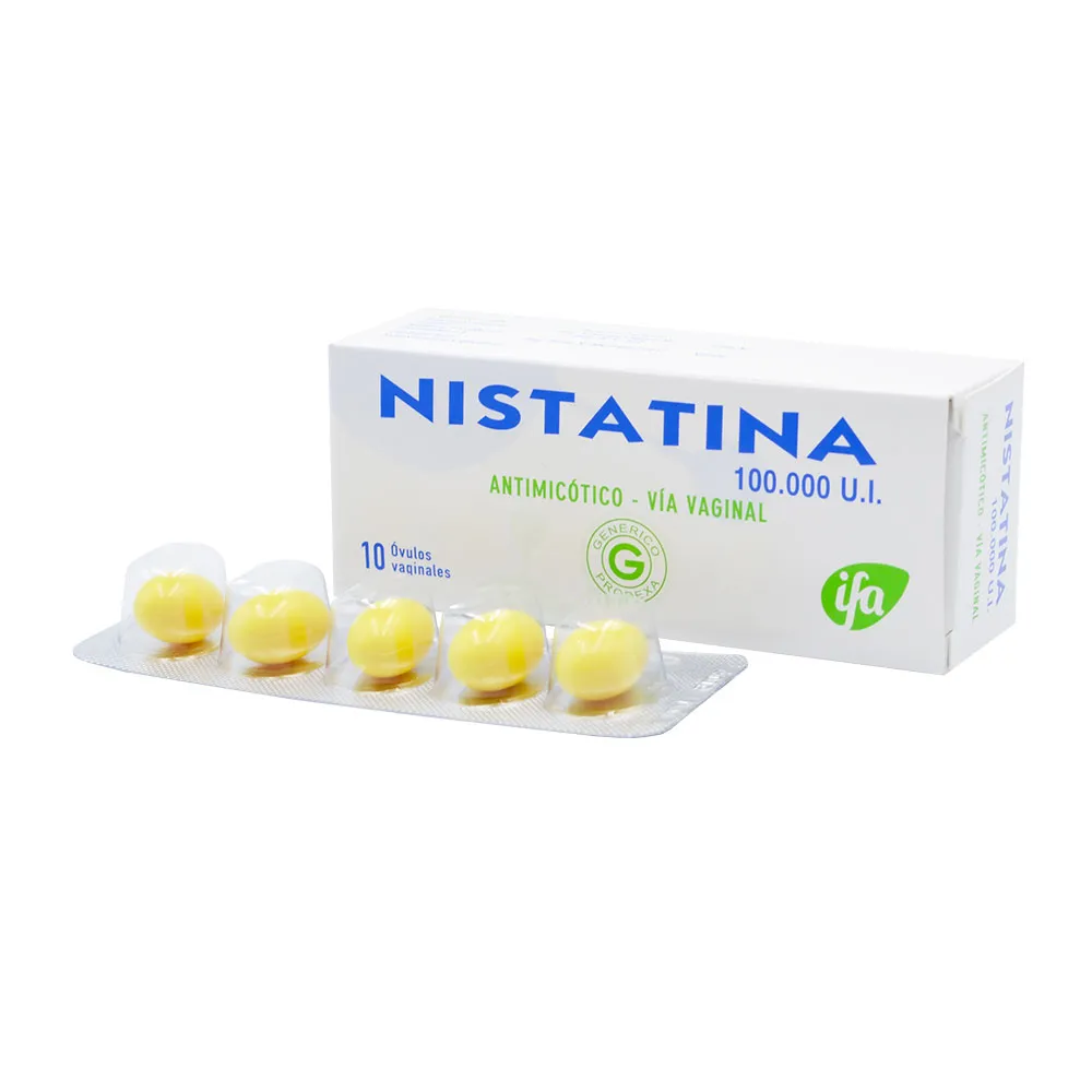 NISTATINA 10000 UL CAJA X 10 OVULOS - Ecofarma