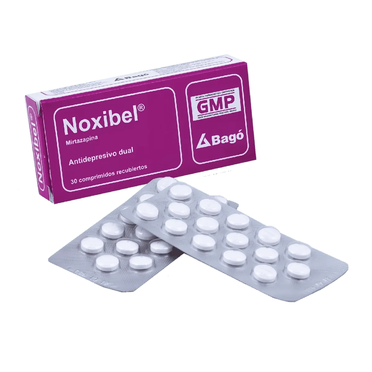NOXIBEL MIRTAZAPINA 30 MG CAJA X 30 COMPRIMIDOS - Ecofarma