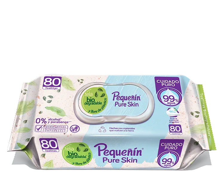 TOALLITAS PEQUEÑIN PURE SKIN X 80 UNI - Ecofarma