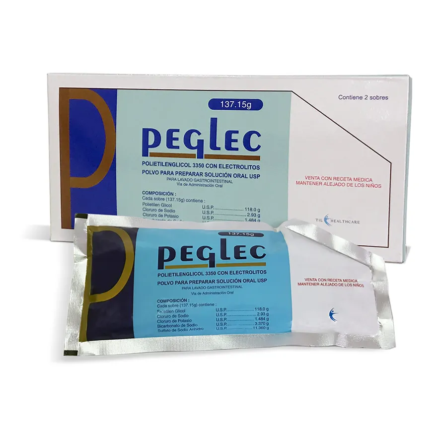 PEGLEC POLVO PARA  SOLUCION   ORAL CAJA X 2 SOBRES - Ecofarma