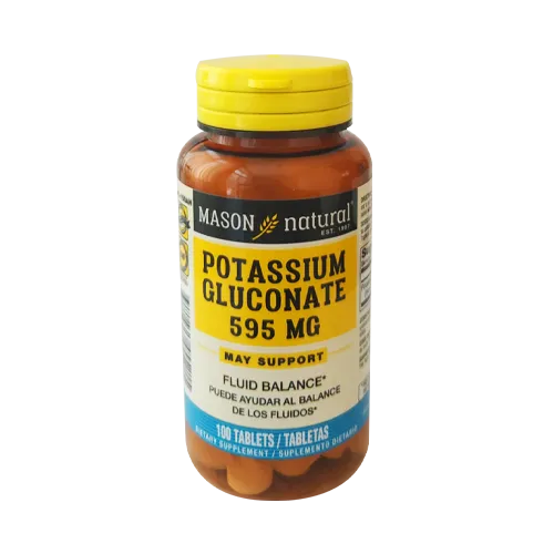 POTASIO GLUCONATE 595 MG FCO X 100 COMPRIMIDOS - Ecofarma