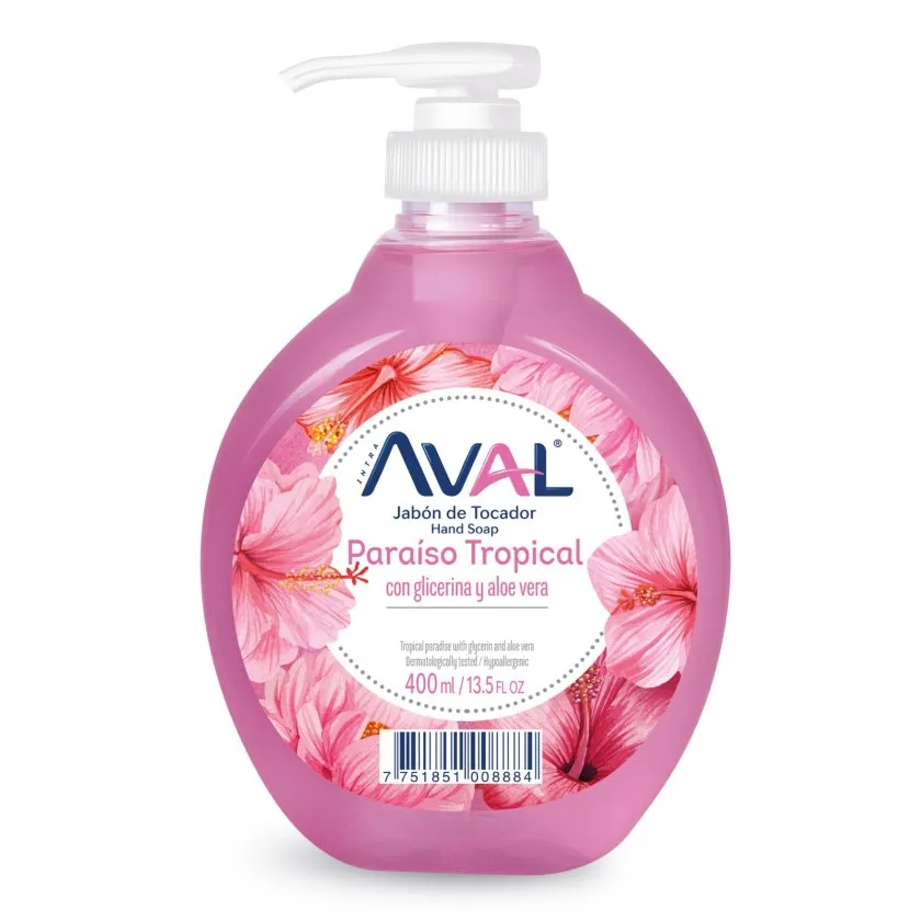 JABON LIQUIDO AVAL PARAISO TROPICAL X 400 ML - Ecofarma