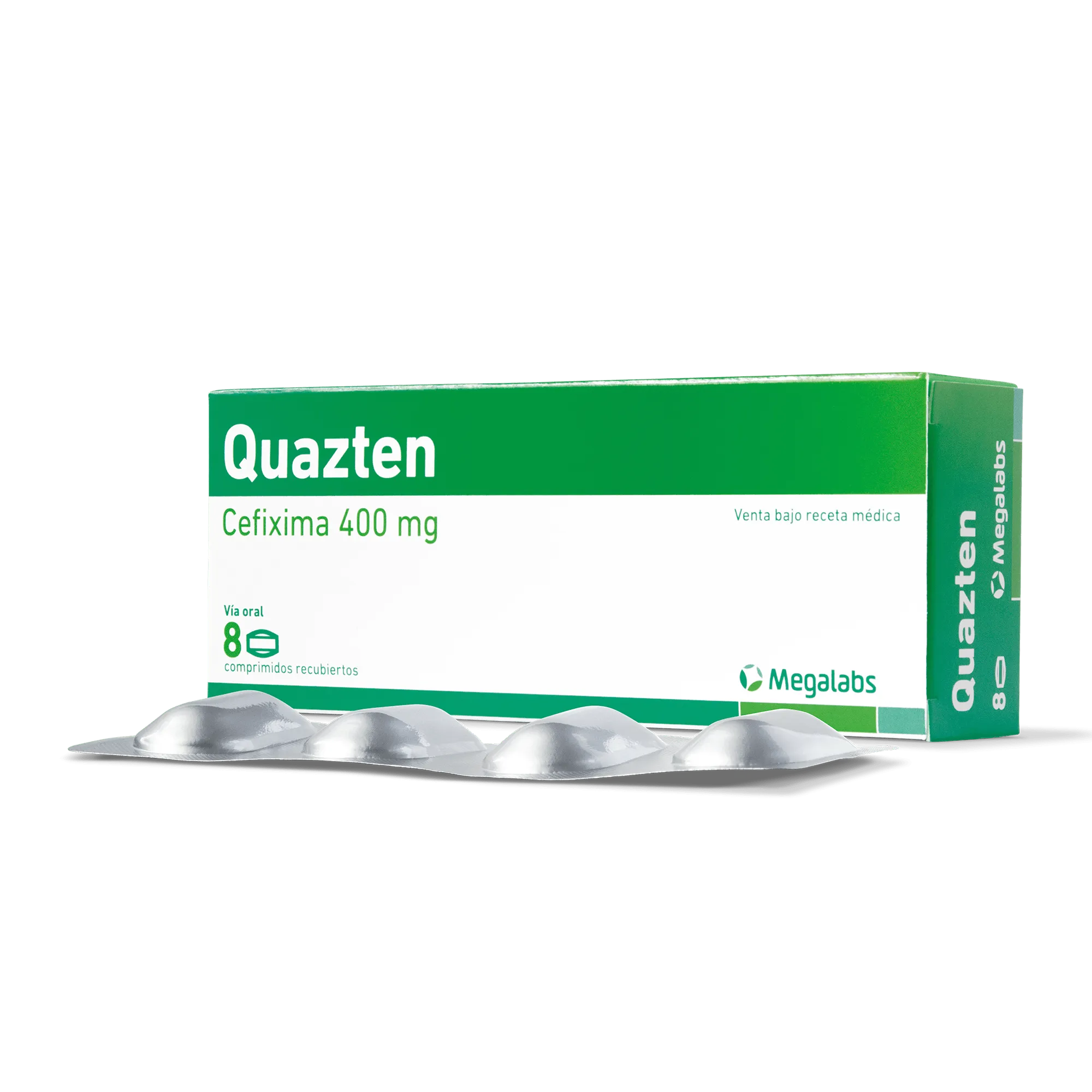 QUAZTEN 400 MG CAJA X 8 COMPRIMIDOS RECUBIERTOS - Ecofarma