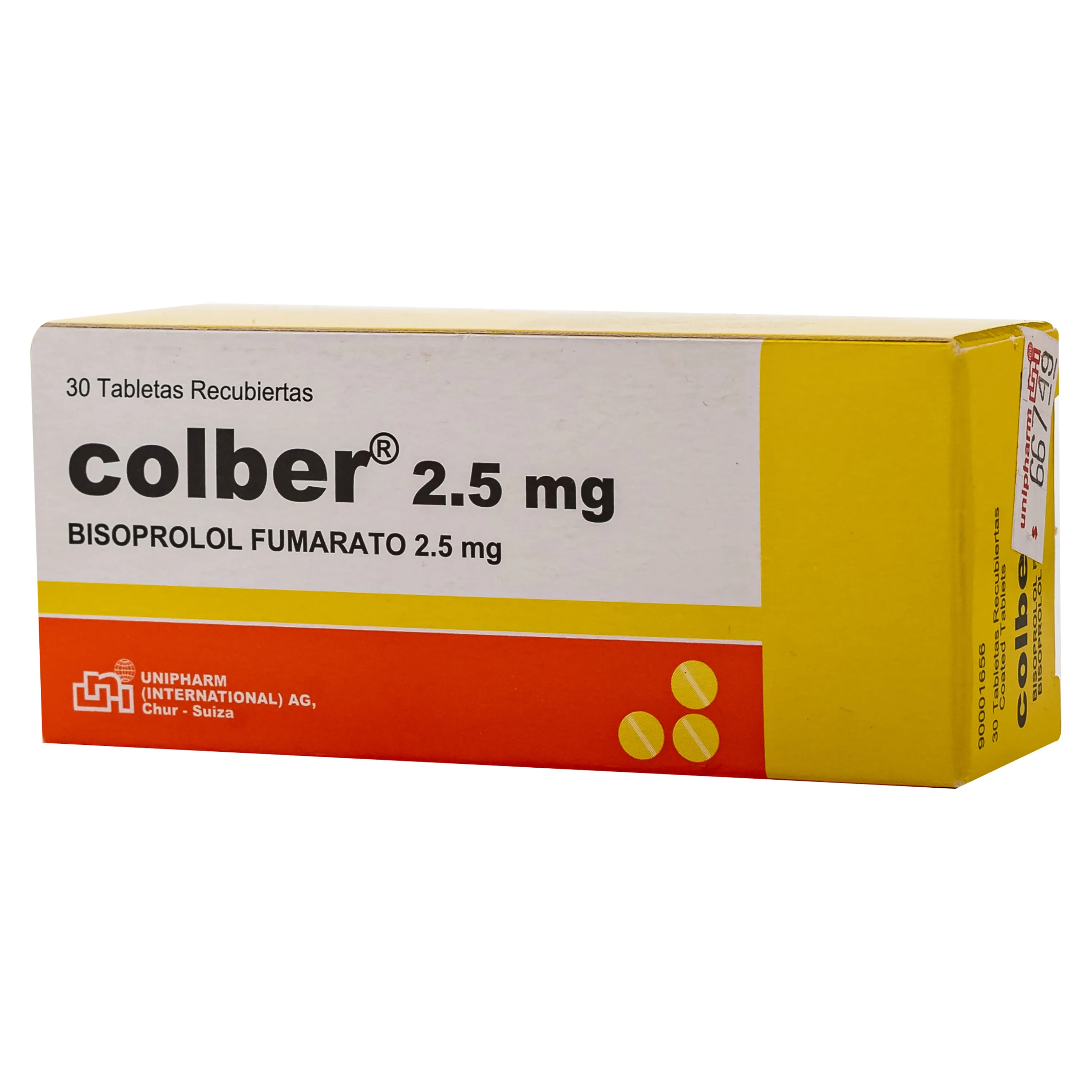 COLBER 2.5 MG CAJA X 30 TABLETAS - Ecofarma