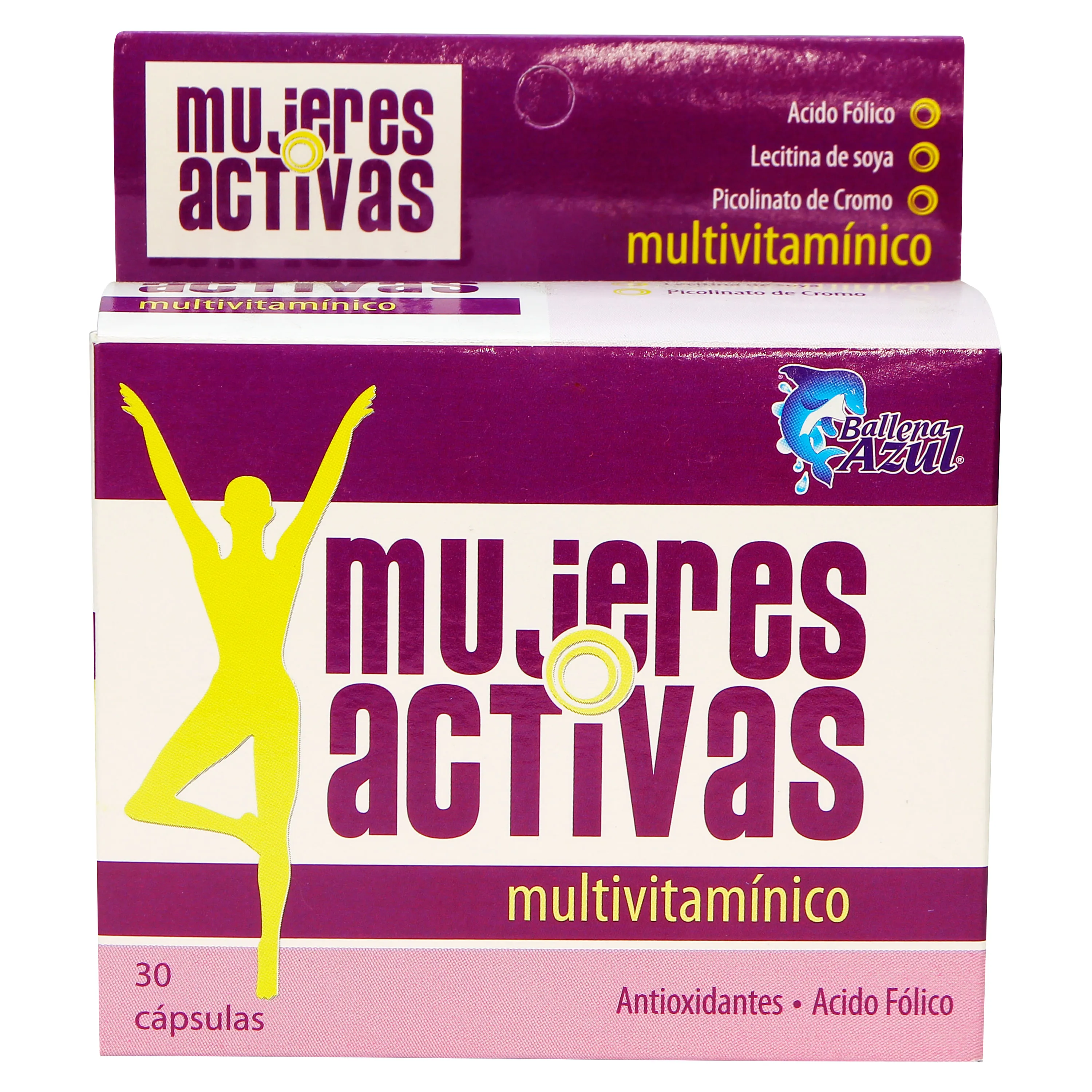 MUJERES ACTIVAS MULTIVITAMINICO CAJA X 30 CAPSULAS - Ecofarma