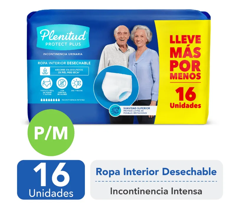 PAÑAL PLENITUD ADULTO CALZON X 16 UN P-M - Ecofarma
