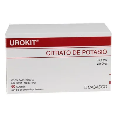 UROKIT CITRATO DE POTASIO 3 MG CAJA X 60 SOBRES - Ecofarma